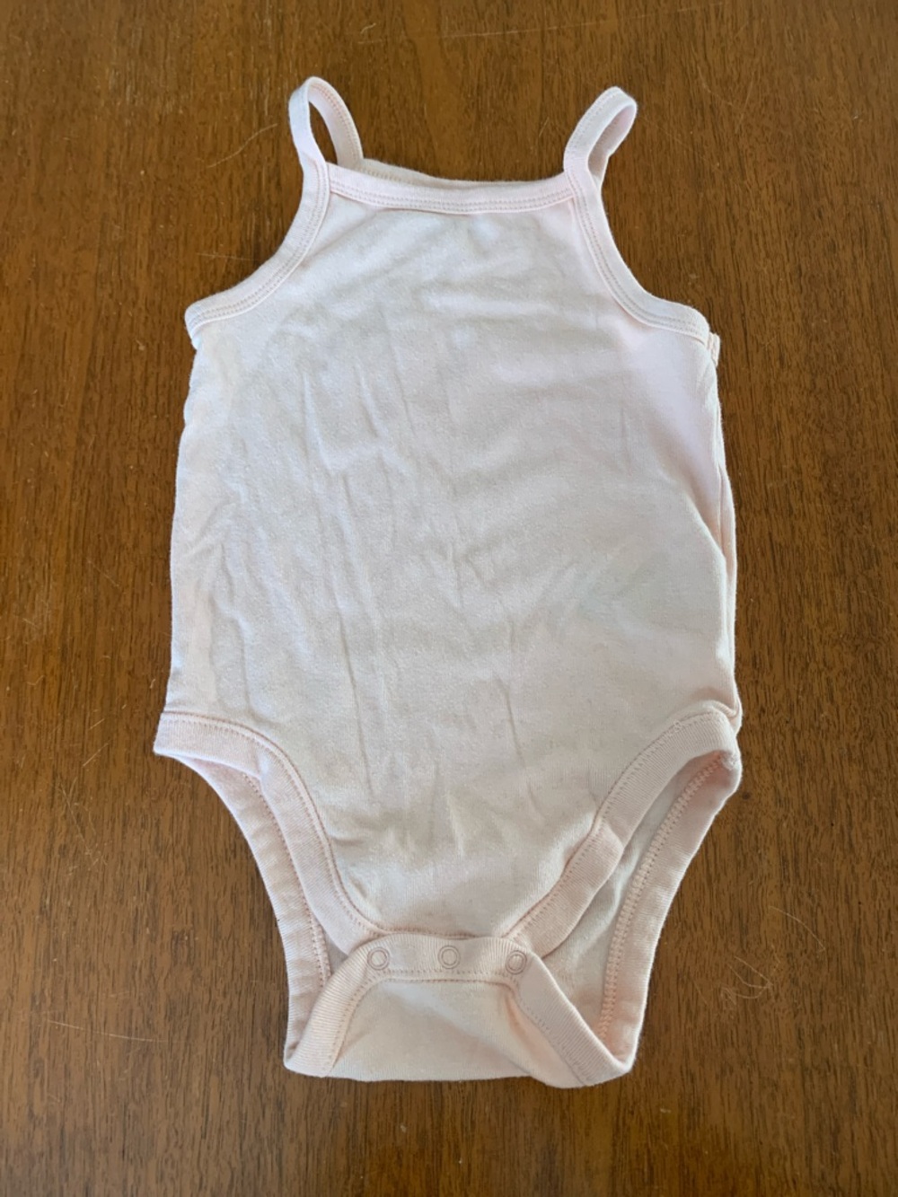 🍓3/$10 Old Navy Pale Pink Tank-Style Baby Bodysuit size 18-24m